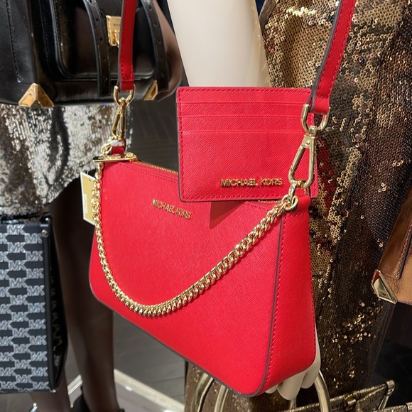 MICHAEL KORS 
JST Leather Crossbody XBody Shoulder Bag + Card Holder Boxed Set - Picture 2 of 16